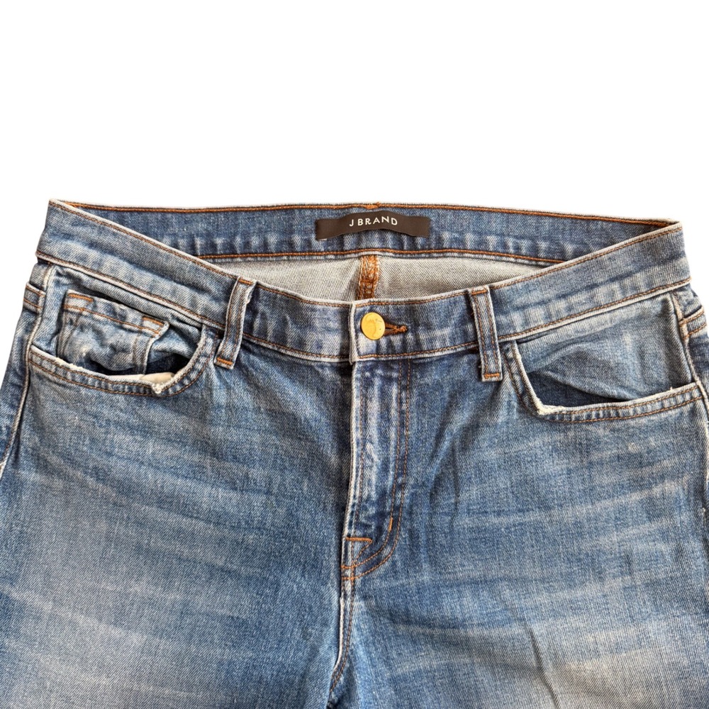J Brand Cropped Ellis Rival Straight Leg Jeans Blue 9057E476 Size 27 - Picture 2 of 10